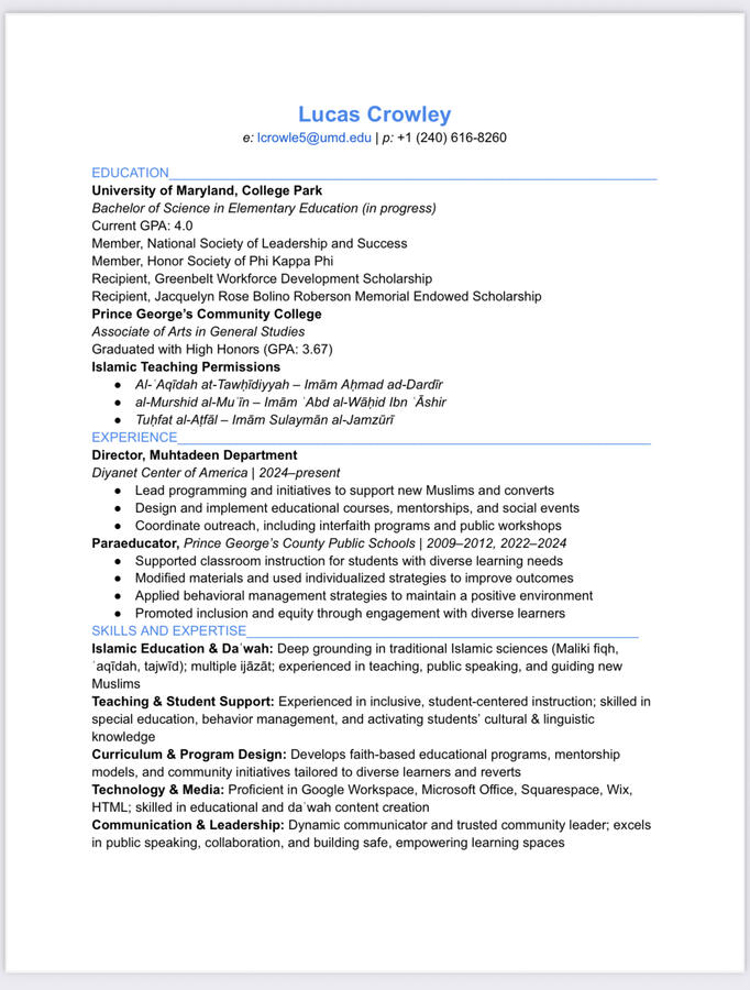 Resume